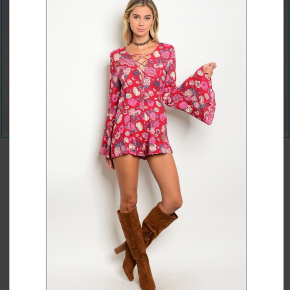 Trindy Clozet Boutique Pants - Pink Romper